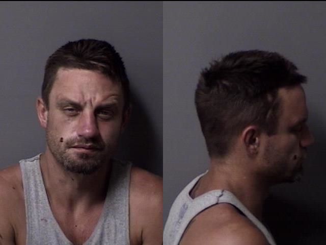 Joshua Collins arrested Aug. 28 on an active warrant for misdemeanor charges of possession of a habit-forming drug and driving with a suspended license.